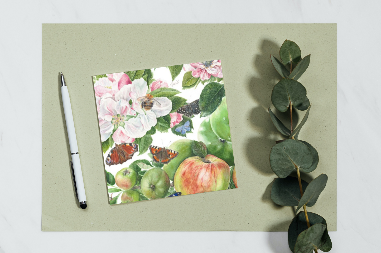 Blackmoor Estate Apples And Cherries Greeting Card Collection