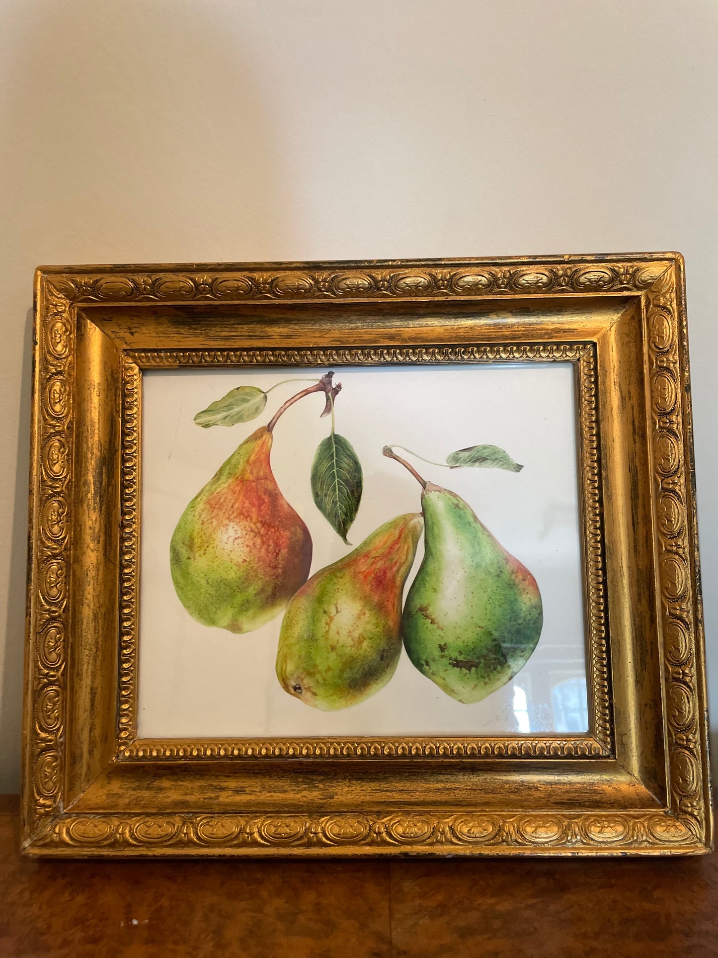 The Three Pears Original Watercolour